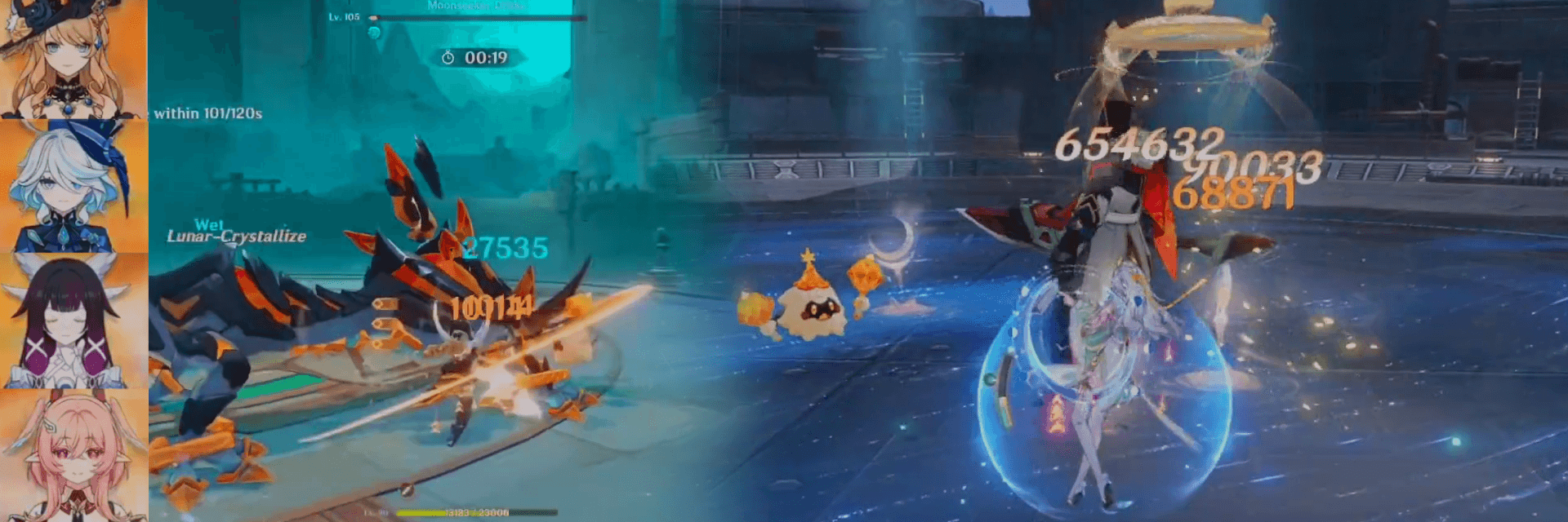 New leaked gameplay clips from Version 6.5 showcase Linnea in multiple team compositions, highlighting early synergy tests with Navia, Furina, Columbina, Zibai and Xilonen.